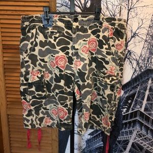 Custom Tailored Men’s Camo Cargo Shorts